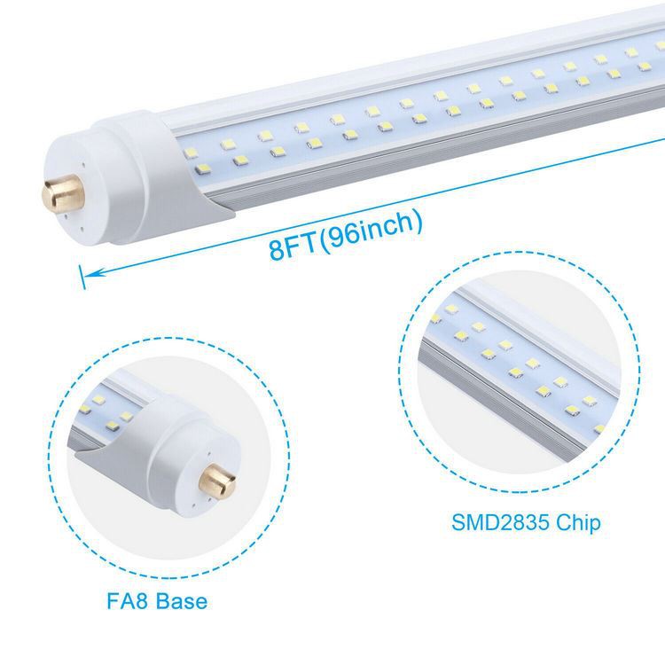 8 foot single pin led tube light