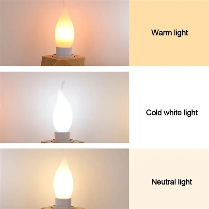 Flame Tip Candle Light Bulbs 2