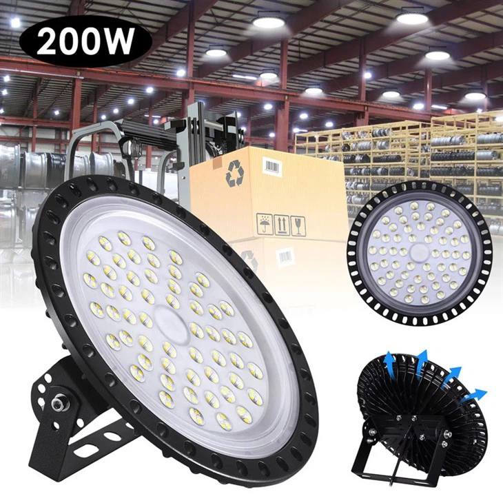Lampa LED typu High Bay UFO z obrotowym wspornikiem