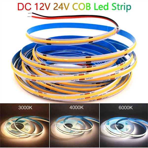 Taśmy LED COB 5/10 m do wnętrz domowych