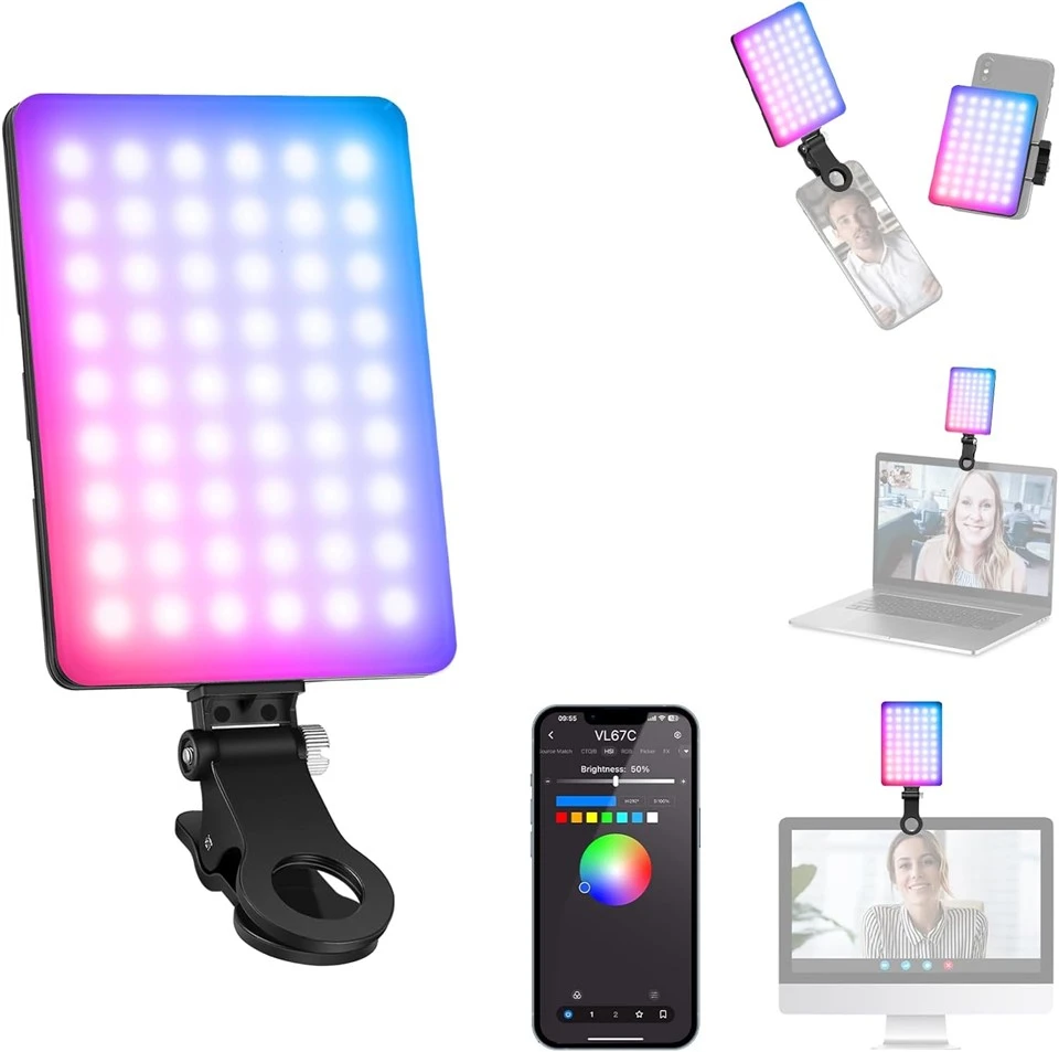 Pasek świetlny do selfie RGB sterowany przez aplikację