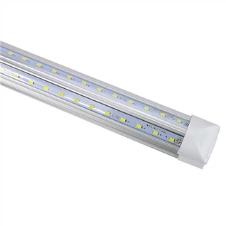 Lampa LED do zamrażarki T8 o długości 8 stóp|Radiator w kształcie litery V-|Przezroczysty obiektyw 75 W 6500 K