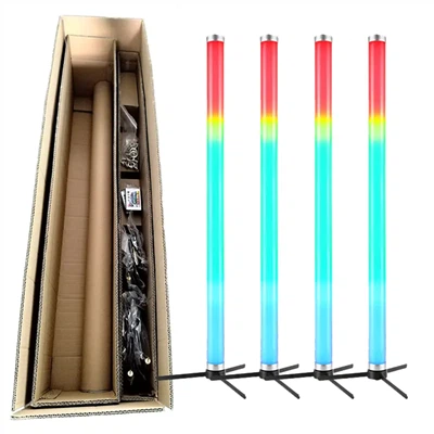 Lampa sceniczna LED RGBW IP65: Bezprzewodowa lampa DMX o mocy 40 W do użytku na zewnątrz/w studiu