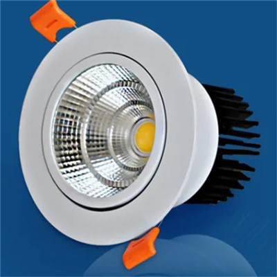 Wpuszczana, regulowana lampa sufitowa LED