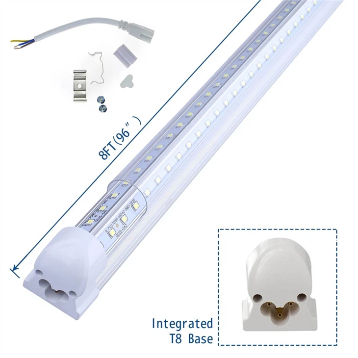 T8 V-Shape Integrated LED Tube Fixture｜270° Beam｜High Lumen suppliers